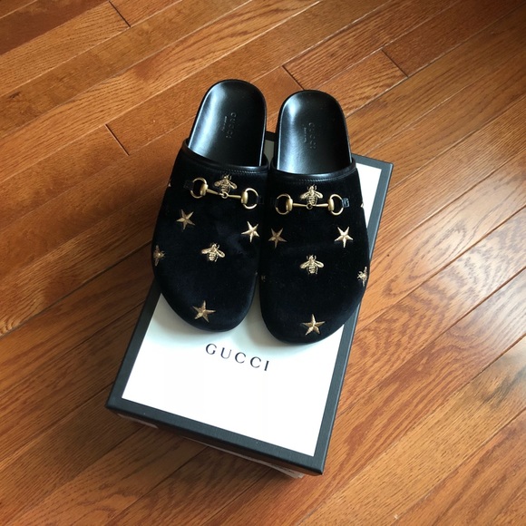 gucci mules bees and stars